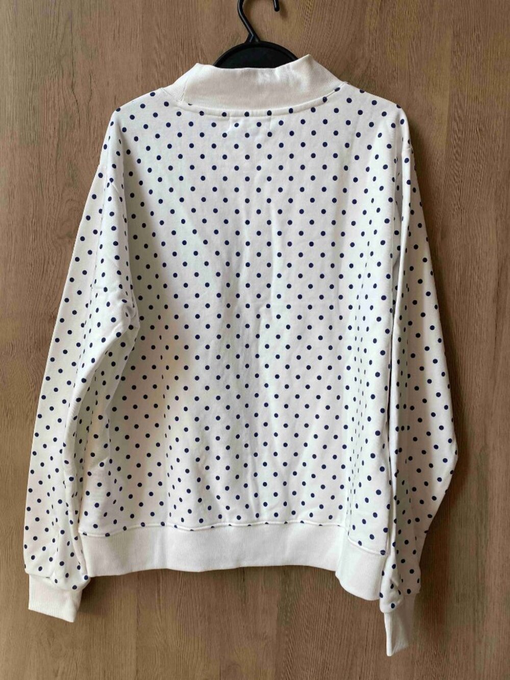 PARKE Embroidered Mock Neck Long Sleeve Casual Pullover Sweatshirt - Picture 6 of 6
